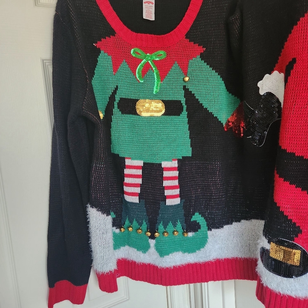 Two Person Ugly Christmas Sweater Size S / M - Picture 5 of 7